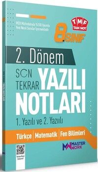 Master Work 8. Sınıf 2. Dönem 1. ve 2. Yazılı Notları Son Tekrar