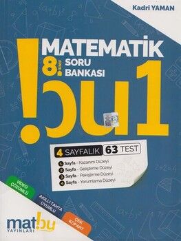 Matbu Yayınları 8. Sınıf Matematik Soru Bankası 1