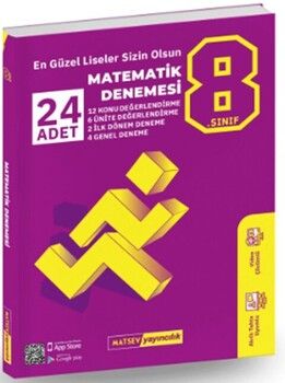 Matsev Yayıncılık 8. Sınıf Matematik 24 lü Deneme