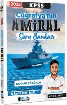 Mehmet Eğit 2025 KPSS Coğrafyanın Amiral Soru Bankası