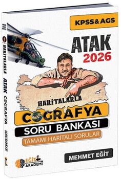 Mehmet Eğit 2026 KPSS Haritalarla Atak Coğrafya Soru Bankası