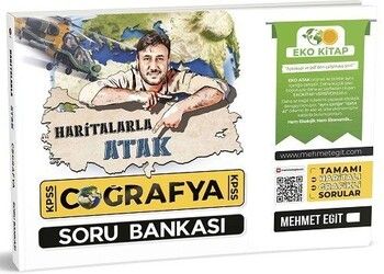 Mehmet Eğit KPSS TYT AYT Haritalarla Atak Coğrafya Eko Soru Bankası