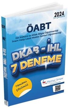 Memur Sınav 2024 ÖABT DİKAB İHL Tamamı Çözümlü 7 Deneme