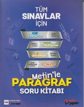 Metin Yayınları Tüm Sınavlar İçin Metinle Paragraf Soru Kitabı