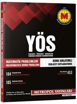Metropol Yayınları YÖS Matematik Problemleri Konu Anlatımlı