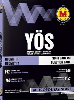 Metropol Yayınları YÖS Geometri Soru Bankası Başlangıç Seviyesi