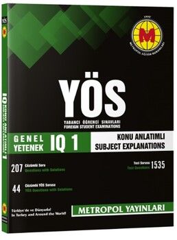 Metropol Yayınları YÖS IQ Konu Anlatımlı 1
