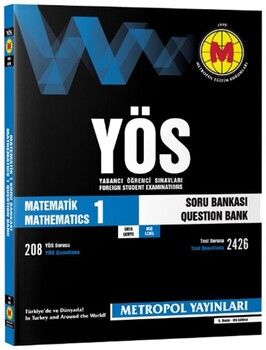 Metropol Yayınları YÖS Matematik 1 Soru Bankası Orta Seviye