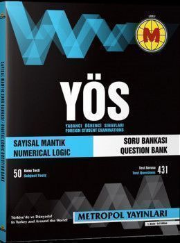 Metropol Yayınları YÖS Sayısal Mantık Soru Bankası