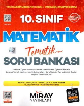 Miray Yayınları 10. Sınıf Matematik Maarif Model Tematik Soru Bankası