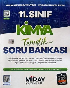Miray Yayınları 11. Sınıf Kimya Tematik Soru Bankası