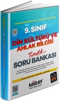  Miray Yayınları 9. Sınıf Din Kültürü ve Ahlak Bilgisi Tematik Konu Özetli Soru Bankası