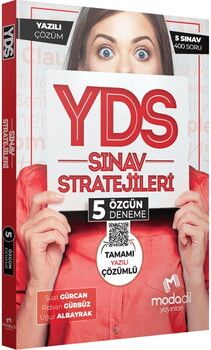 Modadil Yayınları YDS Sınav Stratejileri Tamamı Yazılı Çözümlü 5 Özgün Deneme
