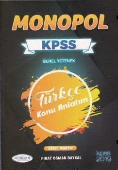 Monopol Yayınları KPSS Genel Yetenek Türkçe Konu Anlatım