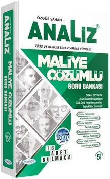 Monopol Yayınları KPSS A Grubu Analiz Maliye Soru Bankası Çözümlü 5. Baskı