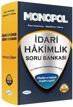 Monopol Yayınları İdari Hakimlik Soru Bankası 11. Baskı