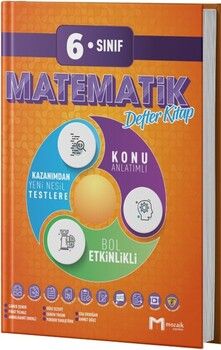 Mozaik Yayınları 6. Sınıf Matematik Defter Kitap