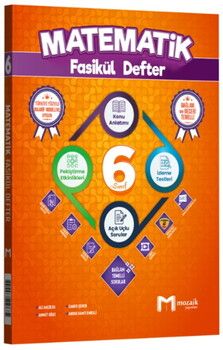 Mozaik Yayınları 6. Sınıf Matematik Fasikül Defter