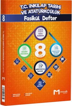 Mozaik Yayınları 8. Sınıf İnkılap Tarihi ve Atatürkçülük Fasikül Defter