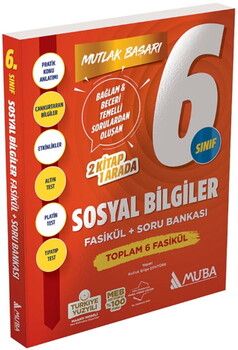 Muba Yayınları 6. Sınıf Sosyal Bilgiler Fasikül ve Soru Bankası