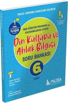 Muba Yayınları 6. Sınıf Din Kültürü ve Ahlak Bilgisi Soru Bankası