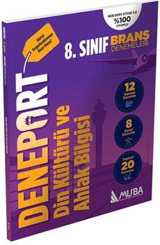 Muba Yayınları 8. Sınıf Deneport Din Kültürü ve Ahlak Bilgisi Branş Denemesi