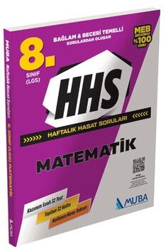Muba Yayınları 8. Sınıf Matematik Haftalık Hasat Soruları