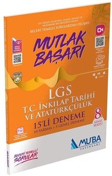 Muba Yayınları 8. Sınıf LGS T.C. İnkılap Tarihi ve Atatürkçülük 15 li Deneme