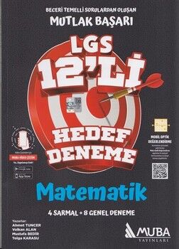 Muba Yayınları 8. Sınıf LGS Matematik 12 li Hedef Deneme