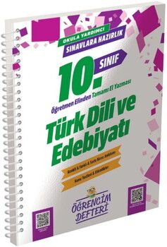 Murat Yayınları 10. Sınıf Türk Dili Edebiyatı Öğrencim Defteri
