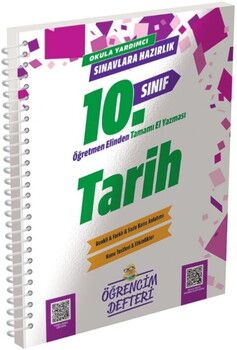 Murat Yayınları 10. Sınıf Tarih Öğrencim Defteri
