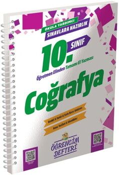 Murat Yayınları 10. Sınıf Coğrafya Öğrencim Defteri