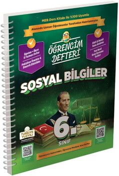 Murat Yayınları 6. Sınıf Sosyal Bilgiler Öğrencim Defteri