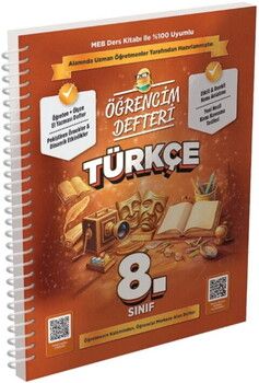 Murat Yayınları 8. Sınıf Türkçe Öğrencim Defteri