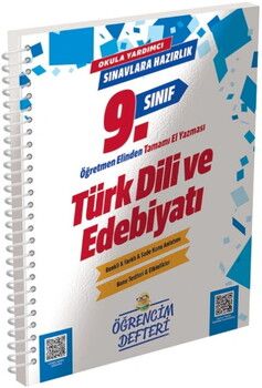 Murat Yayınları 9. Sınıf Türk Dili Edebiyatı Öğrencim Defteri