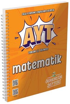 Murat Yayınları AYT Matematik Öğrencim Defteri