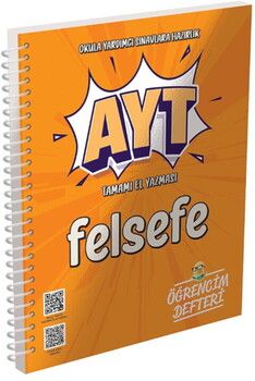 Murat Yayınları AYT Felsefe Grubu Öğrencim Defteri