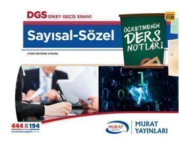 Murat Yayınları DGS Sözel Sayısal 2130 Öğretmenin Ders Notları