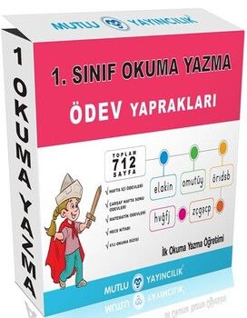 Mutlu Yayıncılık 1. Sınıf Okuma Yazma Ödev Yaprakları