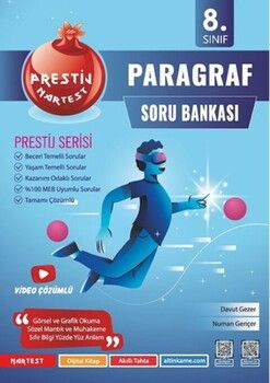 Nartest Yayınları 8. Sınıf Prestij Paragraf Soru Bankası