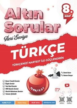 Nartest Yayınları 8. Sınıf Altın Sorular Türkçe Soru Bankası