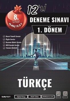 Nartest Yayınları 8. Sınıf Türkçe 1. Dönem Mod 12 Deneme