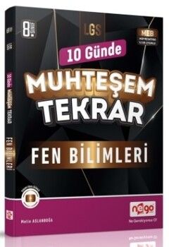 Nego Yayınları 8. Sınıf LGS Fen Bilimleri Muhteşem Tekrar