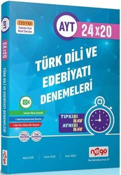 Nego Yayınları AYT Türk Dilive Edebiyatı Video Çözümlü 24x20 Branş Denemeleri