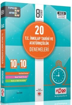 Nego Yayınları 8. Sınıf T.C. İnkılap Tarihi ve Atatürkçülük 20 Deneme