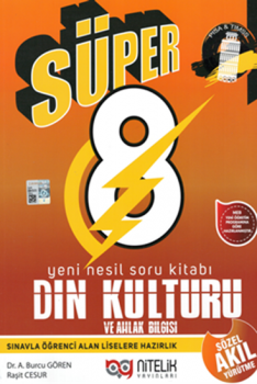  Nitelik Yayınları 8. Sınıf Süper Din Kültürü ve Ahlak Bilgisi Yeni Nesil Soru Kitabı