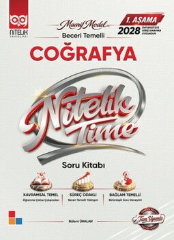 Nitelik Yayınları Üniversiteye Hazırlık Coğrafya Maarif Beceri Temelli Soru Kitabı 1. Aşama