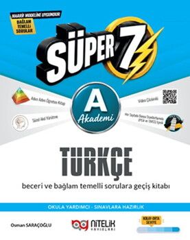 Nitelik Yayınları 7. Sınıf Türkçe Süper A Soru Kitabı