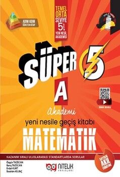 Nitelik Yayınları 5. Sınıf Matematik Süper B Yeni Nesile Geçiş Kitabı