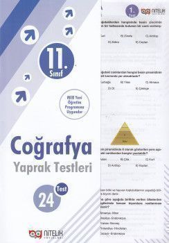Nitelik Yayınları 11. Sınıf Coğrafya 24 Yaprak Test